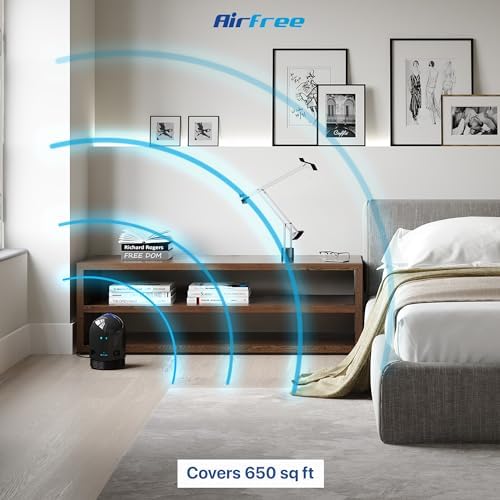 Airfree P3000 New 2025 Design, Silent, Maintenance-free, filterless, efficiently destroys mold, allergens, bacteria, viruses. Air Sterilization core lasts up to 20 years, Extra boost when needed - Image 7
