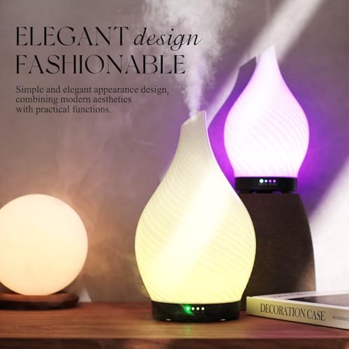 Porseme Essential Oil Diffuser 280ml Handmade Glass Diffuser 7H Runtime - Image 4