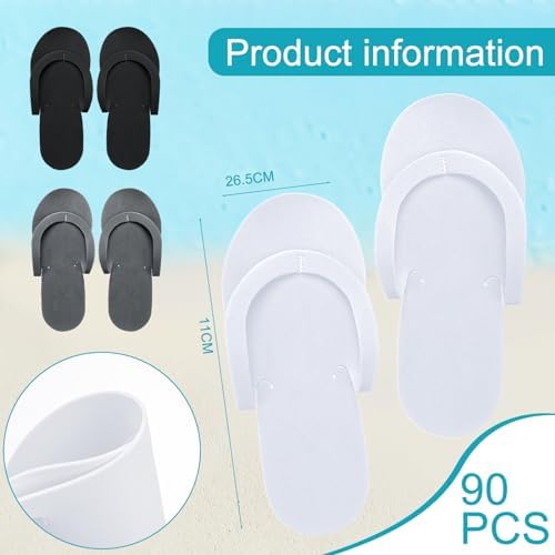 Mepase 90 Pairs Disposable Flip Flops Foam Pedicure - Image 3