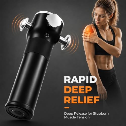 2026 Upgraded Therapy Massager - Handheld Deep Tissue Vibration Massager for Full Body Pain Relief & Fascial limitation & Treats Sensitive Areas | Pressure Point Massage Tool - Image 2