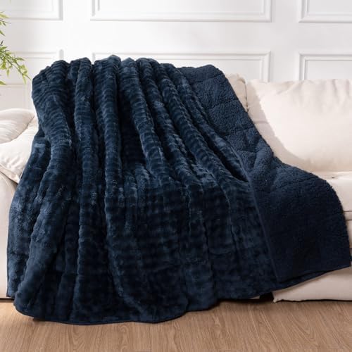Cottonblue Weighted Blanket 15lbs for Adults Queen Size 60"x80" Soft Sherpa by Cottonblue