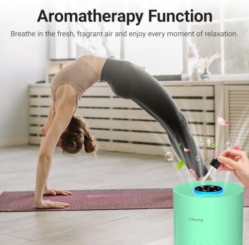 2 Pack Cobectal Air Purifiers for Home Bedroom with 3-in-1 Filter, Green - Image 4