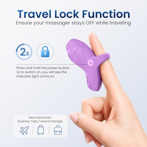 Mini Cat Claw Massage Ball, Portable Rechargeable Waterproof Finger Massager for Body Relaxation (Lavender) - Image 3