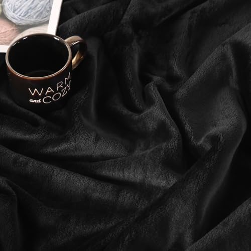 TASTHROW Black Throw Blanket 60x80 Inches - Image 6