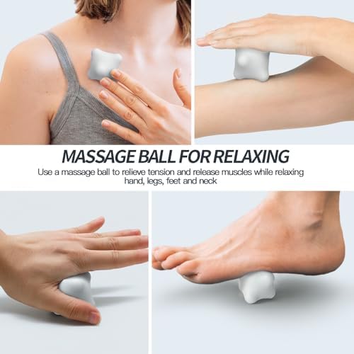 AWINNER 6-Point Trigger Point Massager Palm-Sized (2.2"), Ergonomic Grip Tool for Instant, Deep Tissue Pain Relief - Ultra-Portable Knob for Neck, Back, Shoulder & Foot - Image 6