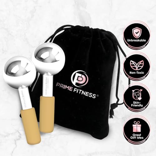 Ice Globes for Facials | Unbreakable Steel Cooling Roller | Cryo Sticks for Face | Massager for Face Neck & Eyes | Skin Care for Dark Circles, Puffiness, Wrinkles, Collagen Production (Gold) - Image 5