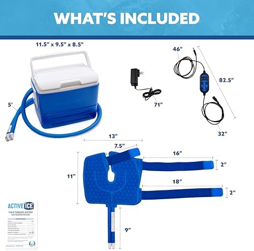 Polar Active Ice 3.0 | 9 QT Cold Therapy Ice Machine | Programmable Timer | Knee & Joint Pad | Cryotherapy Pain Relief System | Ace Bandage Style Compression - Image 2