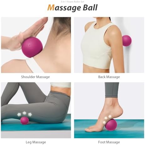 SUBCULTUREPICK 5 in 1 Foam Roller Set for Deep Tissue Muscle Massage - Image 5