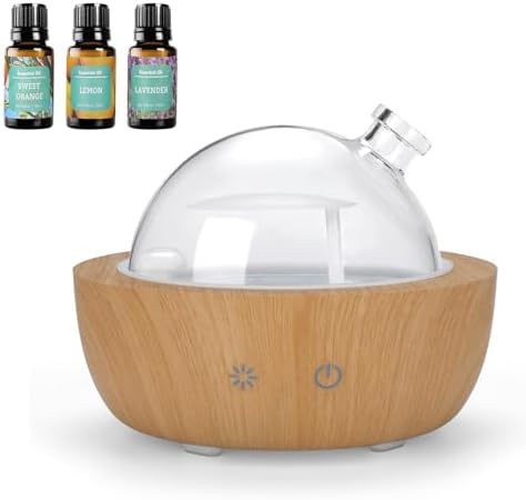 200ml Glass Essential Oil Diffusers for Home,3Pcs Oils by kakoda