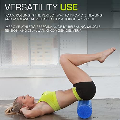 ProsourceFit High Density Foam Rollers 36 - inches long,Firm Full Body Athletic Massage Tool for Back Stretching, Yoga, Pilates, Post Workout Muscle Recuperation, Blue - Image 5