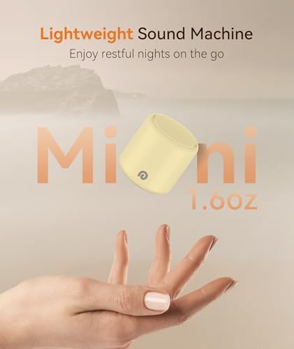 Dreamegg Travel White Noise Machine - Portable Sound Machine for Baby Adults, Travel Sound Machine for Sleep, 16 Nature Sound, Timer, White Noise Machine for Sleeping Gift, Butter - Image 3