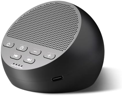 Portable Sound Machine White Noise Machine Nonstop 30 Soothing Sounds for Baby Kids Adults Pink Noise Sleep Machine 36-Level Vol Auto-Off Timer Memory Function for Home Travel Office by iDealSleep