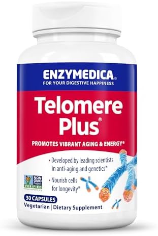 Enzymedica Telomere Plus - Telomerase Activity Support Supplement - 30 Caps by Enzymedica