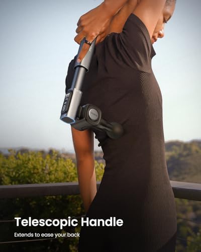 RENPHO Foldable 2-in-1 Massage Gun with Extendable Handle, 0-90° Angle - Image 2