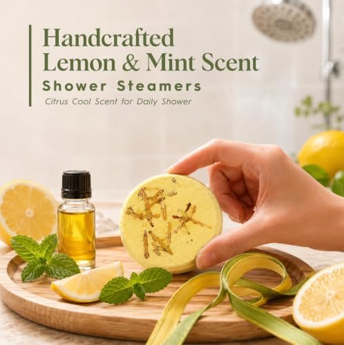 SWCANDY Lemon & Mint Shower Steamers 8 Pack, Home Spa Self Care - Image 2