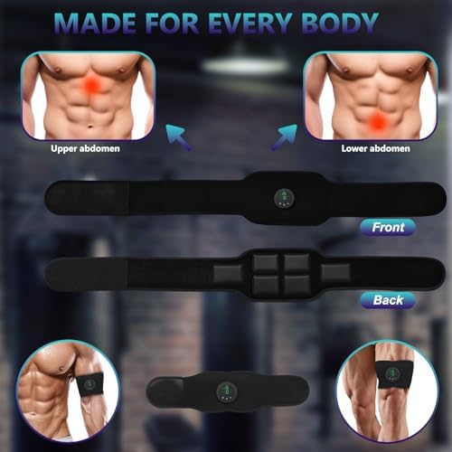 Electronic Muscle Stimulator, 12 Modes Abs Stimulator Muscle Toner, Ab Machine Trainer for All Body, Fitness Strength Training Workout Equipment for Men and Women - Image 5