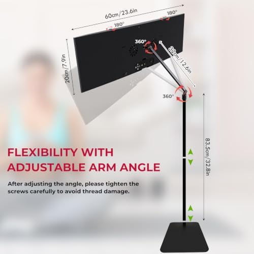 Foldable Red Light Lamp with Protective Glasses,Dual Chip 400 LEDs 660nm Red & 850nm Near Infrared Lamp Device for Face and Body,10 Brightness,9 Time Settings,3 Light Modes - Image 5
