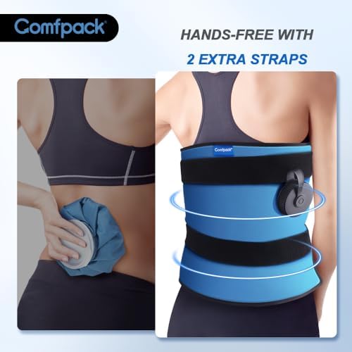 Comfpack XL Refillable Ice Bag for Injuries, Travel Ice Pack with Straps - Image 4