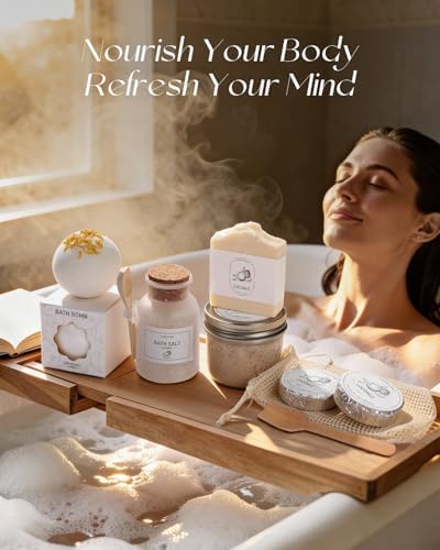 Coconut Spa Gifts for Women - 12pc Self-care Spa Gift Basket - Image 3