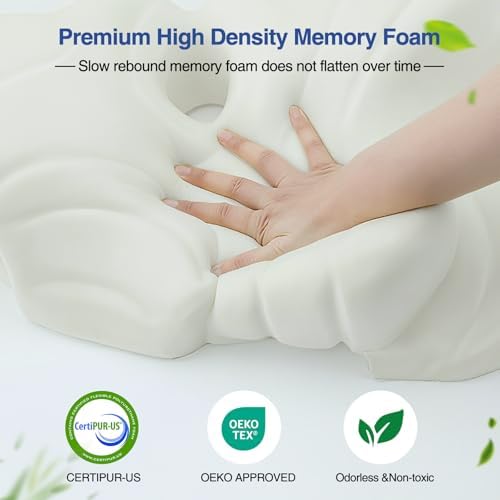 Cervical Neck Pillow for Sleeping, Orthopedic Memory Foam Pillow - Image 5