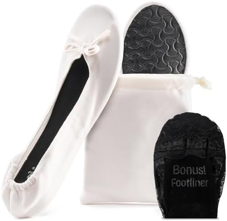 Velvet Foldable Flats for Women, Portable Ballet Shoes for Travel & Events by SilkyToes