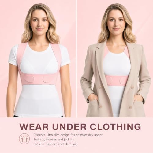 Back Brace Posture Corrector for Women - Upper Back Under Clothes Invisible - Image 7