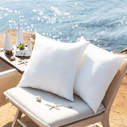 Phantoscope Outdoor Pillows Waterproof 24x24 Outdoor Pillow Inserts 2 Pack - Image 2