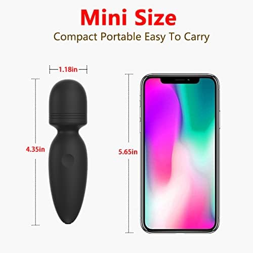 Portable Mini Back Massager Waterproof Rechargeable Body Small Massager Fatigue Relieving Muscle Massager (Black) - Image 2