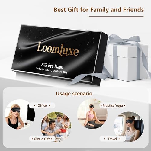 Sleep Mask Silk Eye Mask for Men Sleeping Mask, Adjustable Elastic Strap for Night Shading Sleep Mask, Soft and Comfortable for Both Men and Women(Black) - Image 7