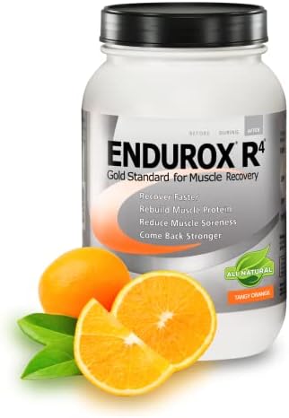 Endurox PacificHealth R4 Recovery Drink Mix, Tangy Orange, 28 Servings by Endurox