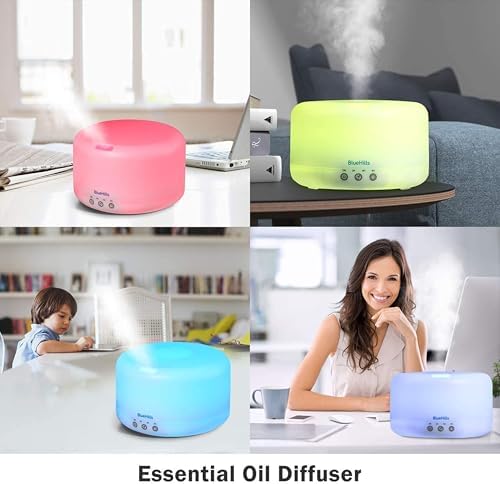 BlueHills 1000 ML Essential Oil Diffuser Premium Humidifier XL Remote White - Image 2