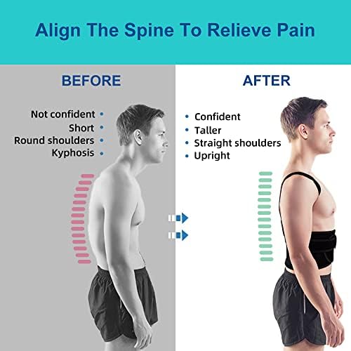 Posture Corrector for Men and Women,Adjustable Back Brace for Upper and Lower Back Pain Relief - Improve and Neck,Shoulder,Back Relieve M(29"-33") - Image 4