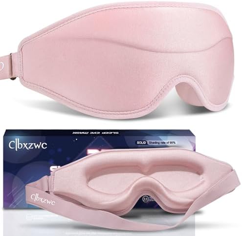 3D Advanced Eye Mask for Sleeping，Ultra Delicate Soft Skin Friendly Eye mask，100% Blackout Sleep Eye Mask for Sleep, Eyelash Extension Sleep mask by Awonderfulbeginning