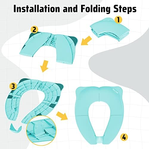 Maliton Foldable Travel Potty Training Seat for Toddlers with Splash Guard - Image 4
