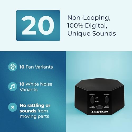 Adaptive Sound Technologies LectroFan Classic Sound Machine, Black - Image 3