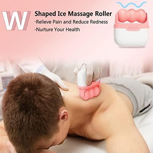 Ice Roller Double Ended, Ice Roller for Face & Eye Puffiness Relief, Ice Face Roller Massager for Migraine Pain, 2 in 1 Facial Ice Roller Skin Care Tool for Whole Body Minor Injury Cold Compress - Image 4
