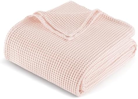 Exclusivo Mezcla 100% Cotton Breathable Waffle Blanket King Size, 90"x104" by ExclusivoMezcla