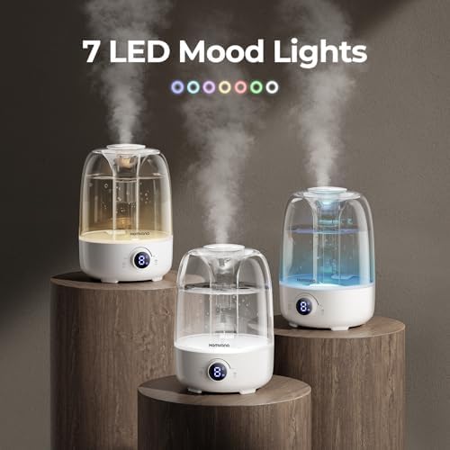 Homvana 4L Top-Fill Cool Mist Humidifiers for Bedroom, Large Room Plants - Image 6