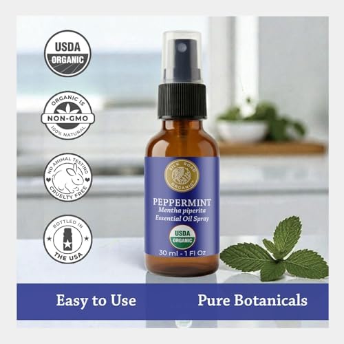 Silk Road Organic Peppermint Essential Oil Cooling Spray, USDA Certified - Image 5
