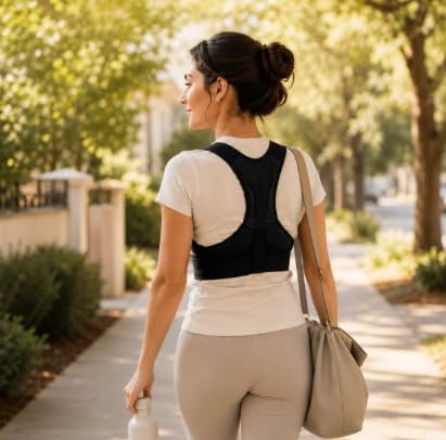 Adjustable Posture Corrector for Women and Men, Shoulder Straightener, Adjustable Full Back Support, Back Brace, Upper and Lower Back Pain Relief - Scoliosis, Hunchback, Hump, Thoracic, Spine Corrector. HSA / FSA Eligible. - Image 3