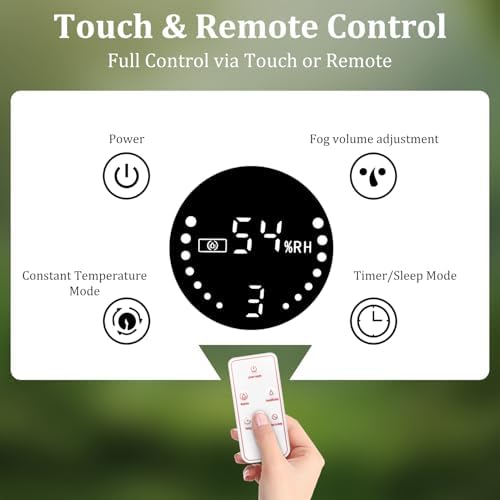 3L Reptile Fogger, Humidity Sensor, Timing System, 3 Mist Levels - Image 6