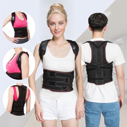 Posture Corrector for Men and Women,Back Brace and Neck Stretcher for Scoliosis and Poor Posture in Teens,Breathable Mesh Back Support Belt,Back Straightener(Medium) - Image 7