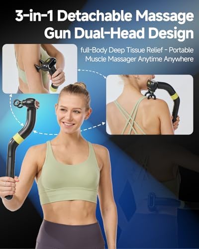 3-in-1 Detachable Massage Gun Deep Tissue with Extension Handle - Image 4