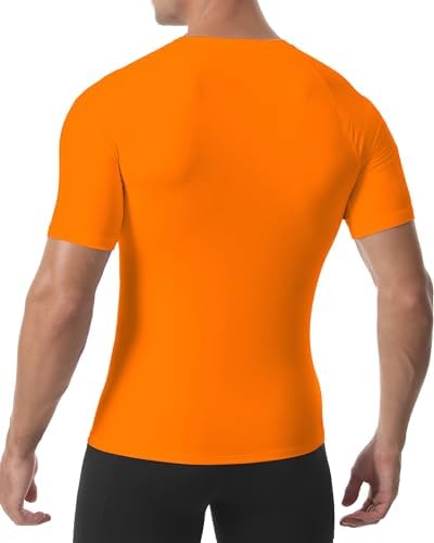 Roadbox Compression Shirt Men Short Sleeve, Cool Dry Base Layer Athletic Undershirts, Workout T-Shirt for Sports Gym Running - Image 3