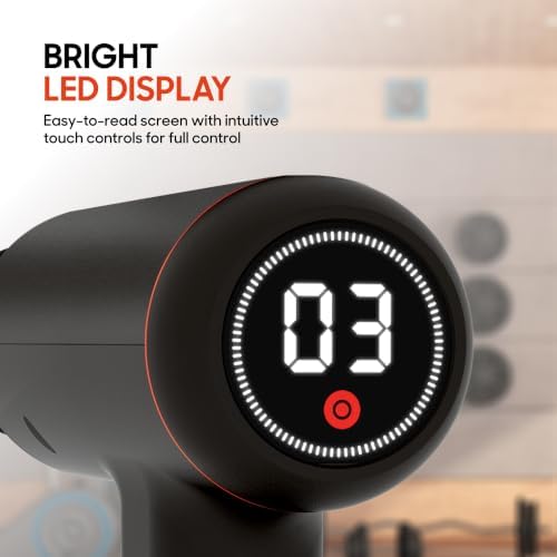 Sharper Image Powerboost Max Deep Tissue Massage Gun 2026 Version - Black - Image 5