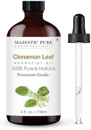 Majestic Pure Cinnamon Essential Oil for Diffuser - 4 Fl Oz by BeautyandPersonalCare