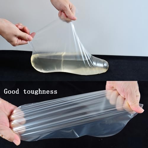 200Pcs Disposable foot film cover, Paraffin Bath Liners for Foot, foot film cover, anti cracking plastic bag, household cling film, trial shoe, foot cover, sock cover,Wax thera-py Foot Bag - Image 2