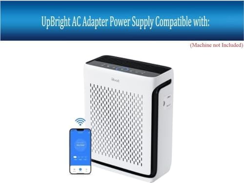 UpBright 24V AC/DC Adapter Compatible with LEVOIT LAP-V102S-WUS Vital 100S Smart True HEPA Air Purifier Home Room Bedroom Air Quality Light Sensors H13 1.5A 36W 24VDC Power Supply Cord Battery Charger - Image 2