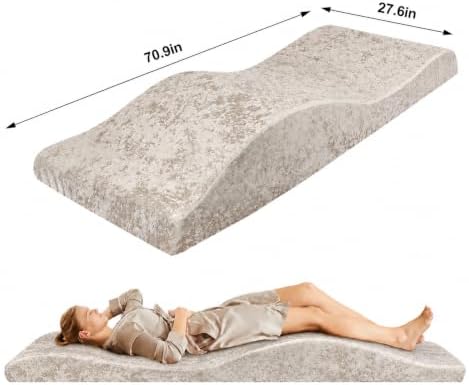 Lash Bed Foam Topper, Massage Table High-Density Foam Mattress Topper, Ergonomic Curved Lash Bed Cushion for Beauty Salon - Image 2