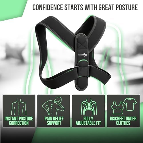 Posture Corrector for Women and Men – Adjustable Back Brace Posture Corrector & Upper Back Support – Back Straightener Posture Brace for Shoulder, Neck & Back Pain Relief – Comfortable Back Posture Corrector - Image 3